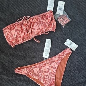 RVCA Coral Leaf Pattern Bikini